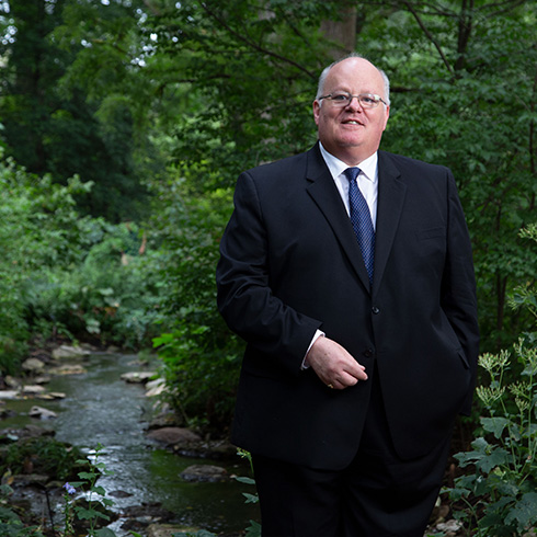 Dr. Peter Wyse Jackson in the English Woodland Garden